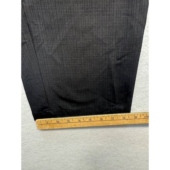 Izod Golf Mens Pinstripe Pants 34x32 Black Polyester Blend Straight Fit - Picture 11 of 11